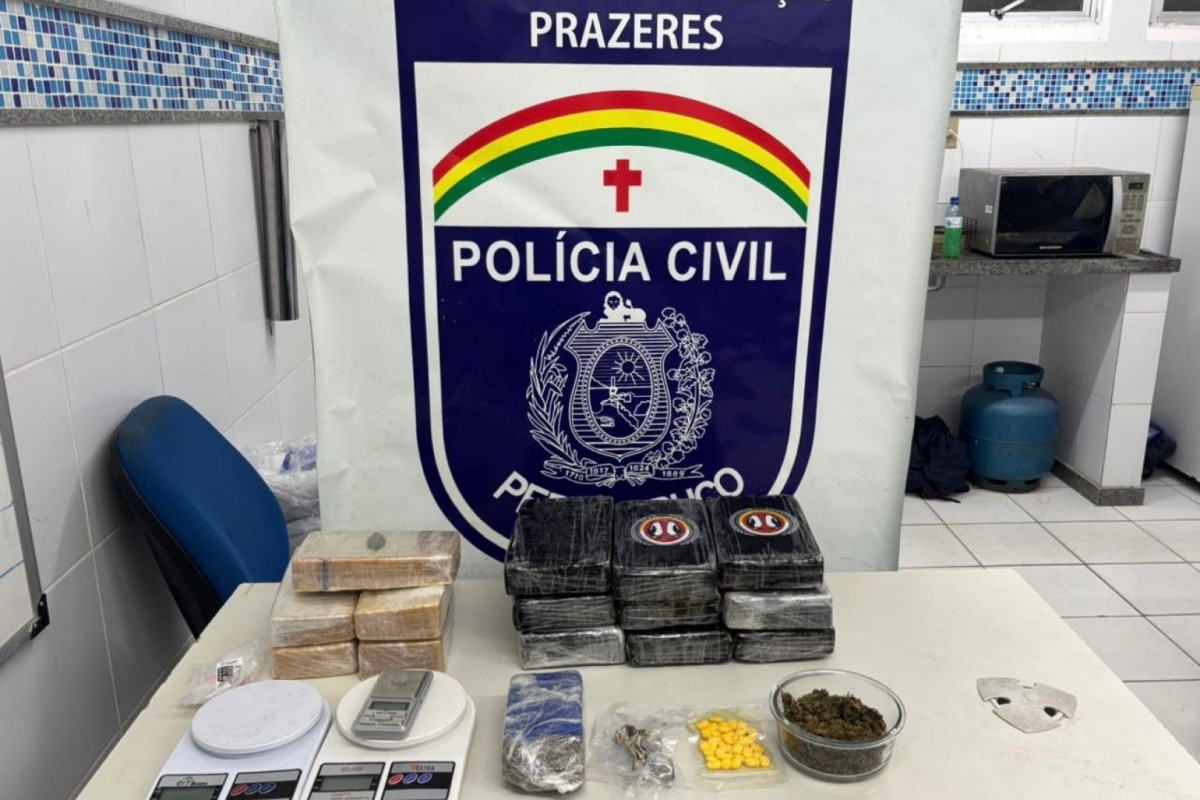 Drogas apreendidas pela Polícia Civil de Pernambuco (Divulgação/PCPE) Drogas apreendidas pela Polícia Civil de Pernambuco/Divulgação/PCPE