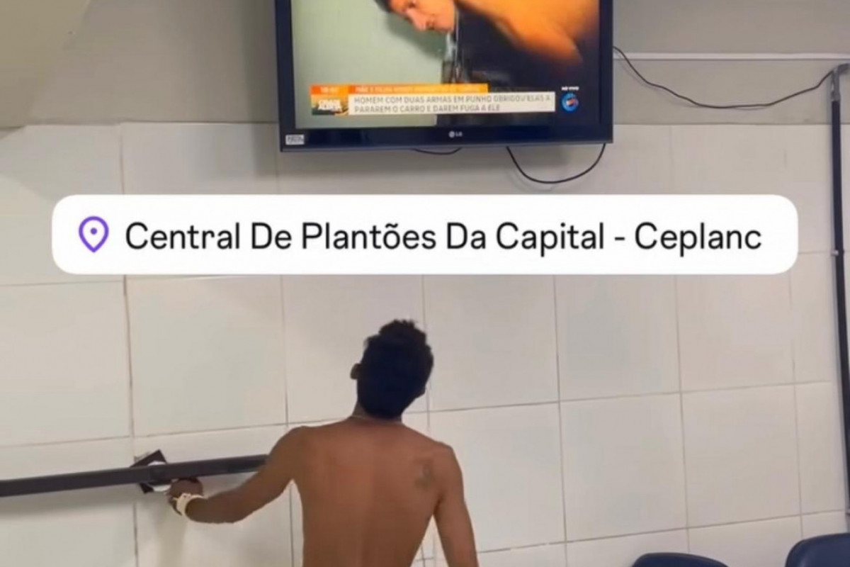 O suspeito foi detido e levado para a Cenplanc (Foto: Reprodução/Instagram) O suspeito foi detido e levado para a Cenplanc/Foto: Reprodução/Instagram