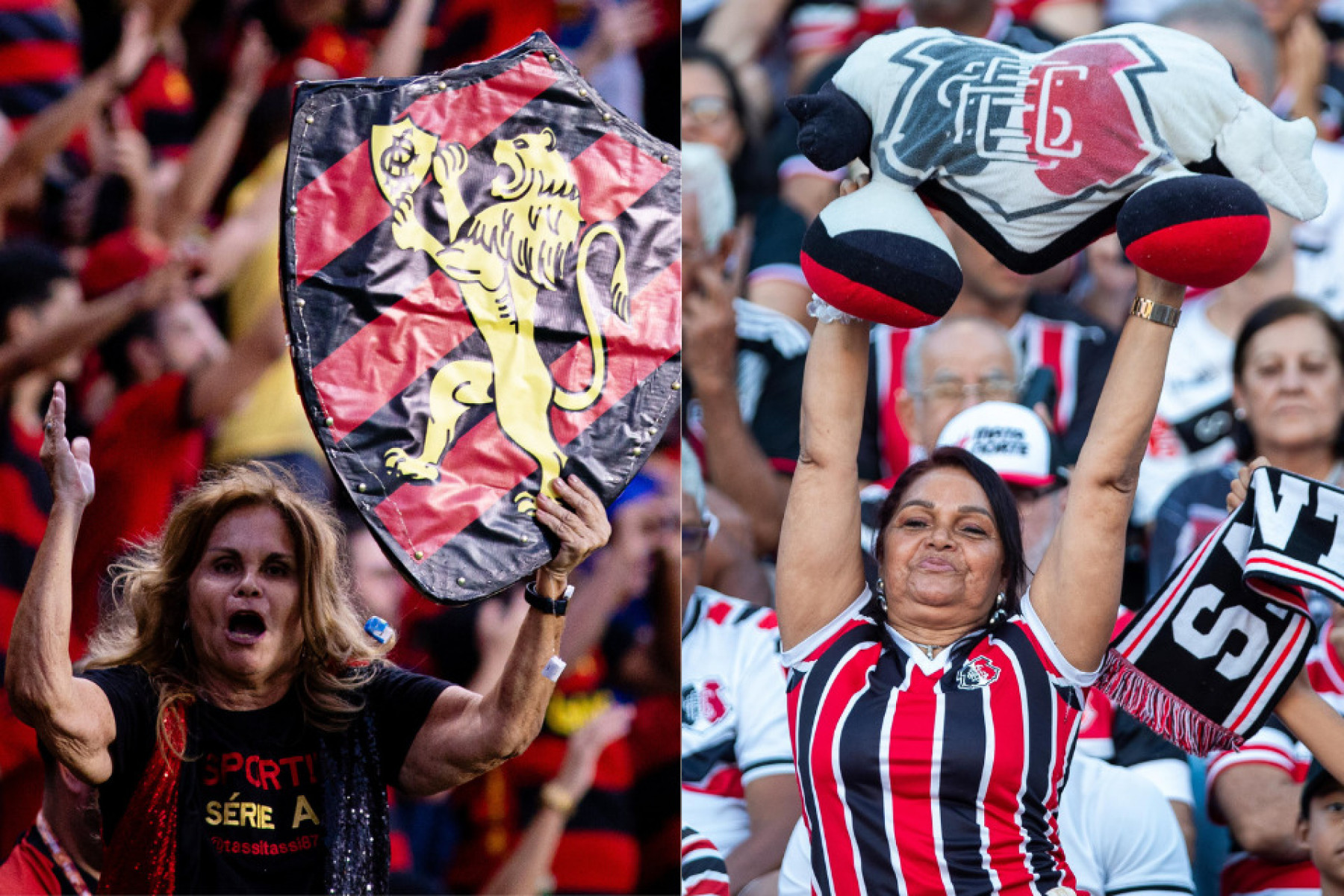 Torcedora de Sport e Santa Cruz