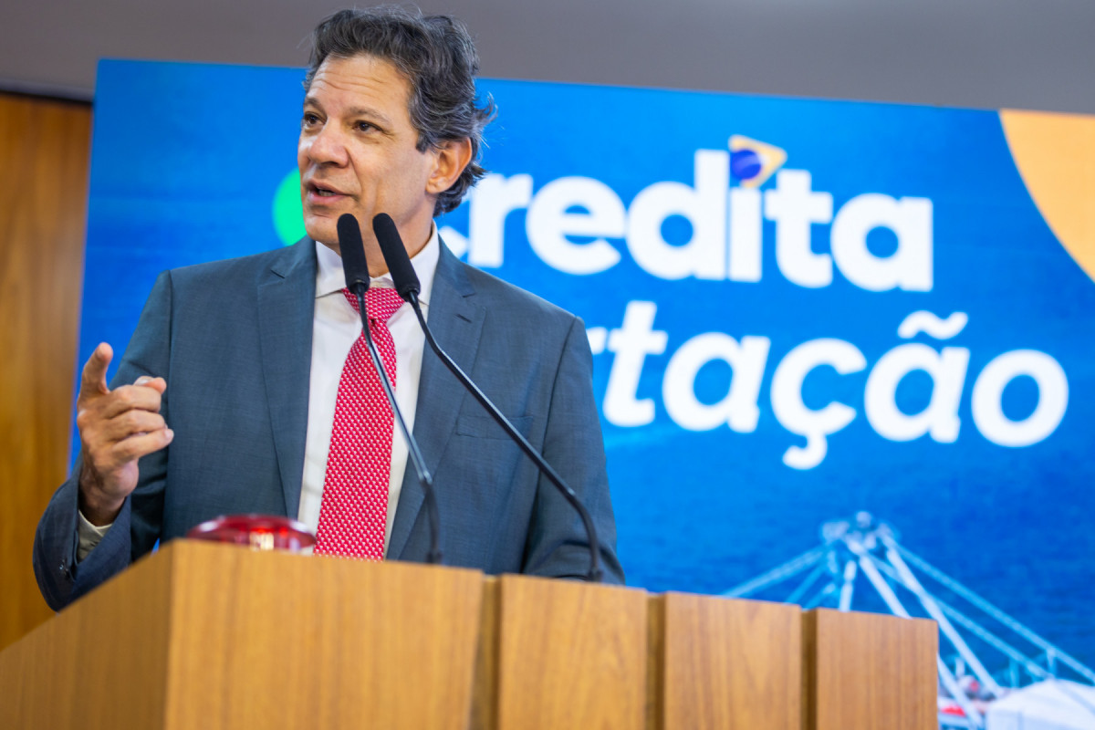 Sanção e regulamentação do Programa Acredita Exportação - Ministro da Fazenda, Fernando Haddad (Foto: Diogo Zacarias/MF) Sanção e regulamentação do Programa Acredita Exportação - Ministro da Fazenda, Fernando Haddad/Foto: Diogo Zacarias/MF