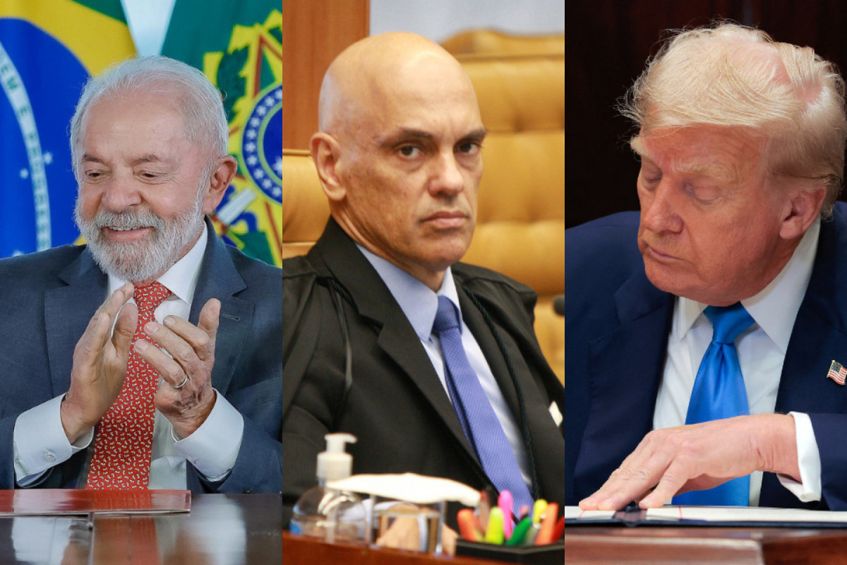 O governo Lula encampou a defesa do ministro do Supremo Tribunal Federal (STF) Alexandre de Moraes, que se tornou alvo do presidente dos Estados Unidos, Donald Trump, e foi enquadrado na Lei Magnitsky, adotada contra ditadores e terroristas. (Fotos: Palácio do Planalto/STF/AFP) O governo Lula encampou a defesa do ministro do Supremo Tribunal Federal (STF) Alexandre de Moraes, que se tornou alvo do presidente dos Estados Unidos, Donald Trump, e foi enquadrado na Lei Magnitsky, adotada contra ditadores e terroristas./Fotos: Palácio do Planalto/STF/AFP
