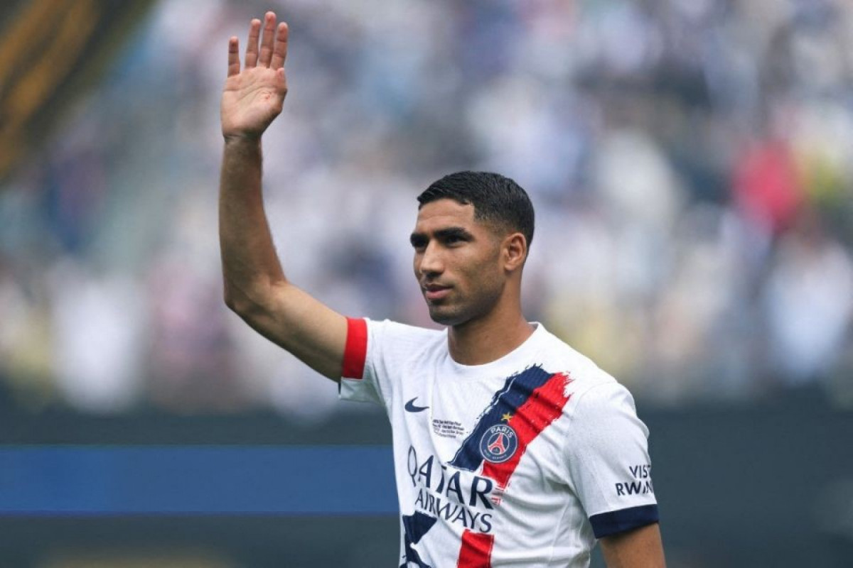 Achraf Hakimi, lateral-direito do PSG (AFP) Achraf Hakimi, lateral-direito do PSG/AFP