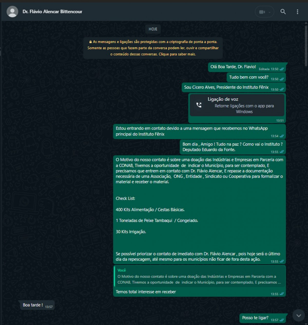 Golpistas oferecem doação a ONG de supostos itens que não foram exportados aos EUA por conta do tarifaço