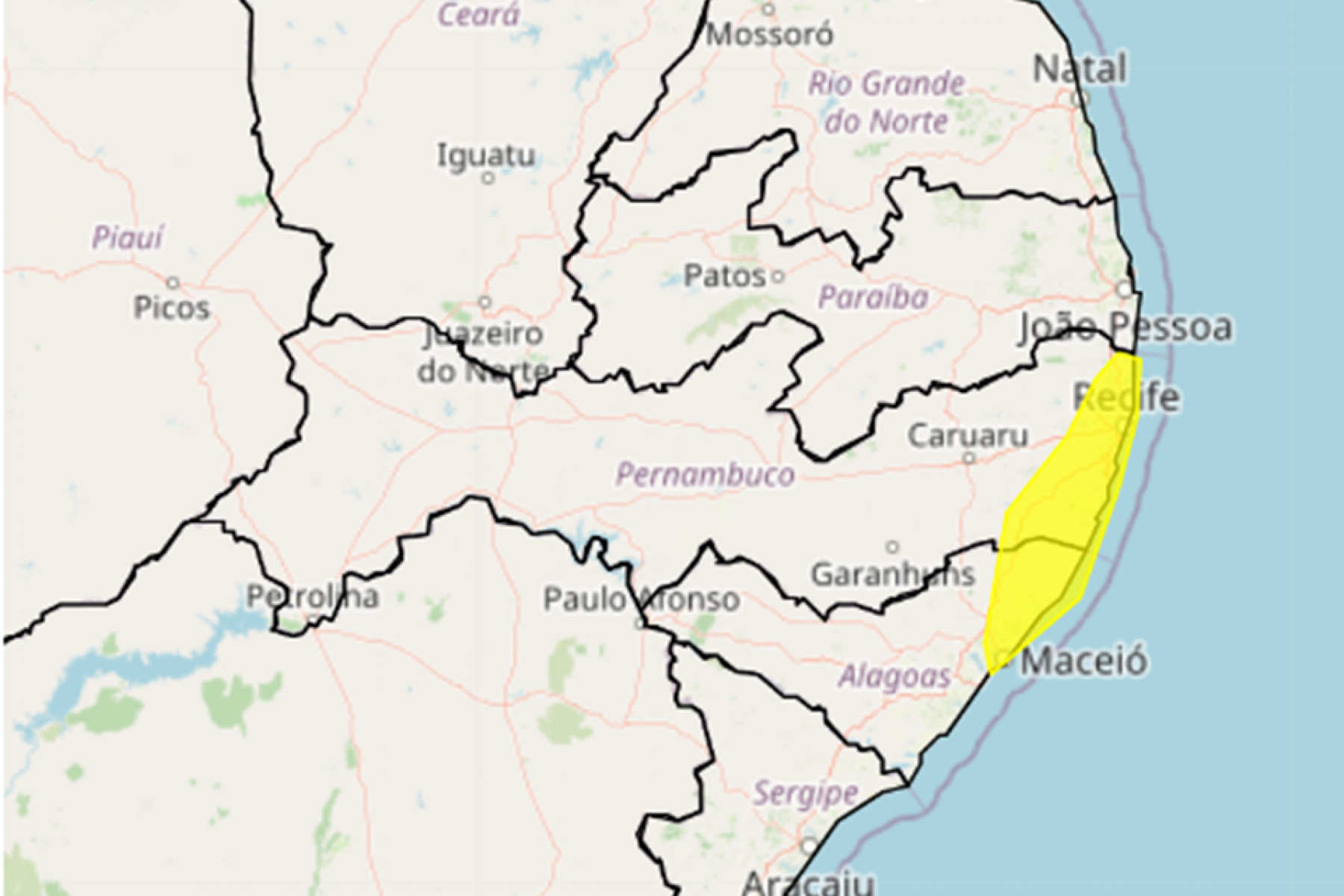 REPRODUÇÃO/SITE INMET