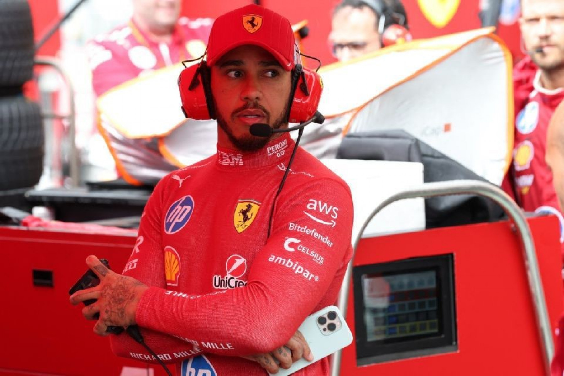 Lewis Hamilton, piloto da Ferrari e heptacampeão da Fórmula 1
