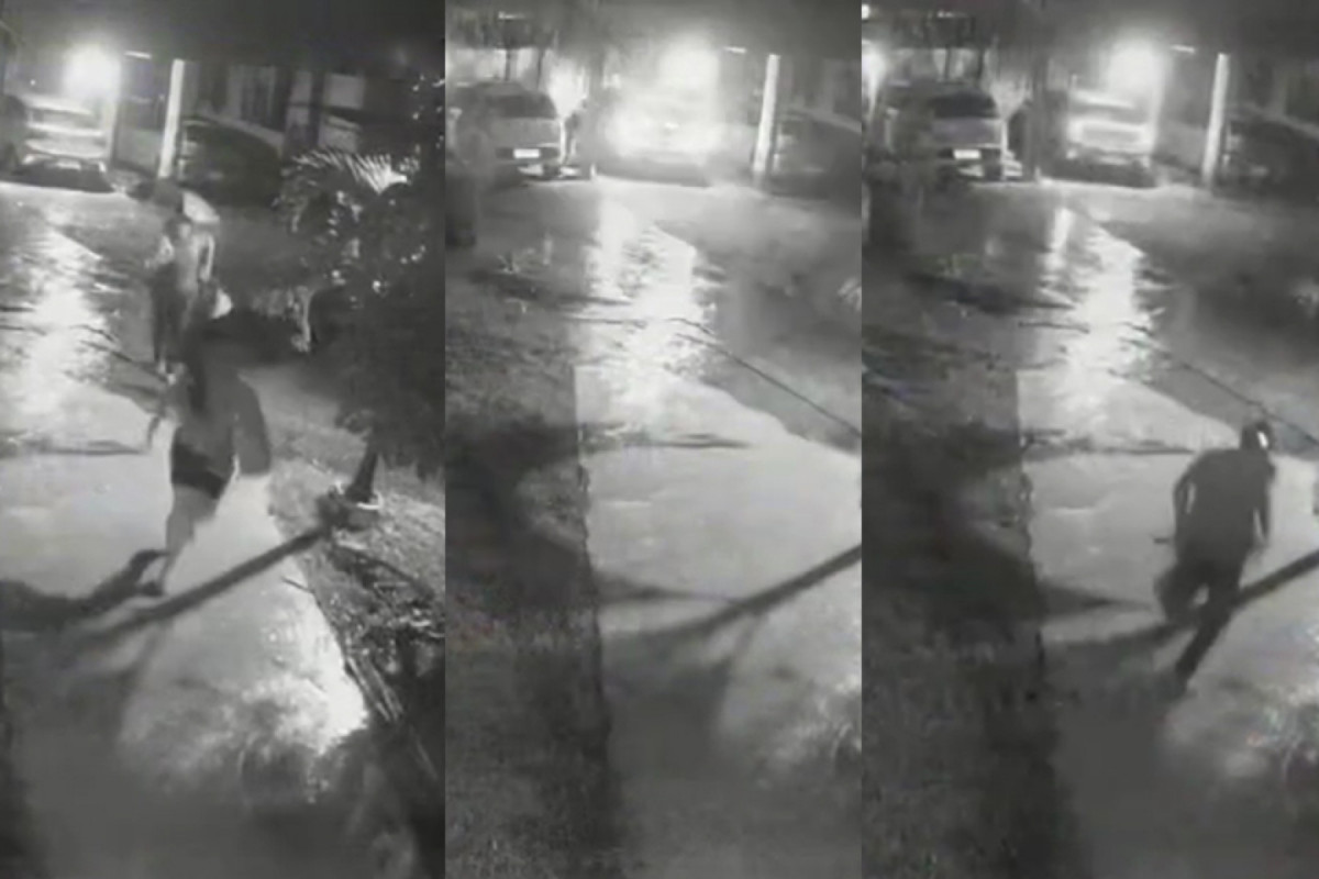 Sequência de imagens do crime contra Rebeca Santana (REPRODUÇÃO/VÍDEO) Sequência de imagens do crime contra Rebeca Santana/REPRODUÇÃO/VÍDEO