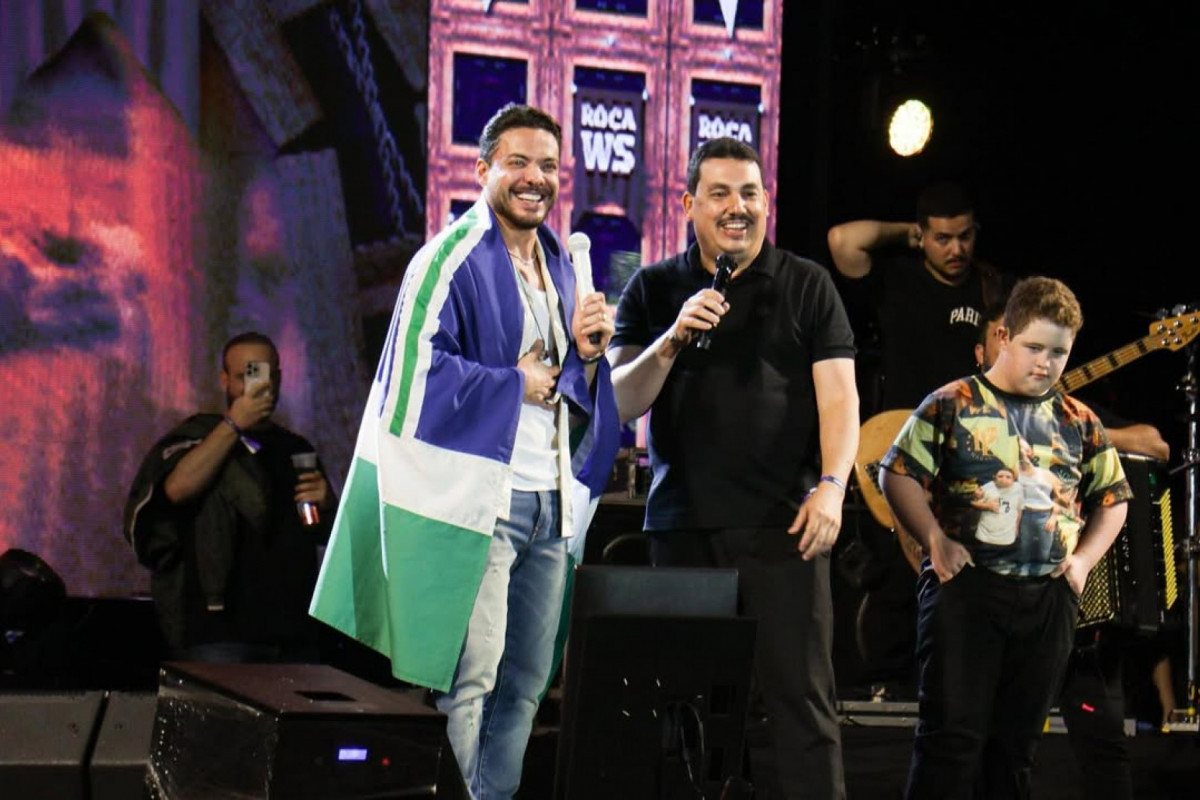 Wesley Safadão e o prefeito de Surubim. (Foto: Reprodução/Instagram) Wesley Safadão e o prefeito de Surubim./Foto: Reprodução/Instagram