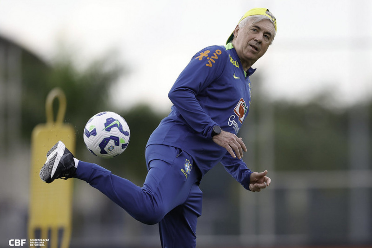 Carlo Ancelotti, técnico da Seleção Brasileira/Rafael Ribeiro/CBF