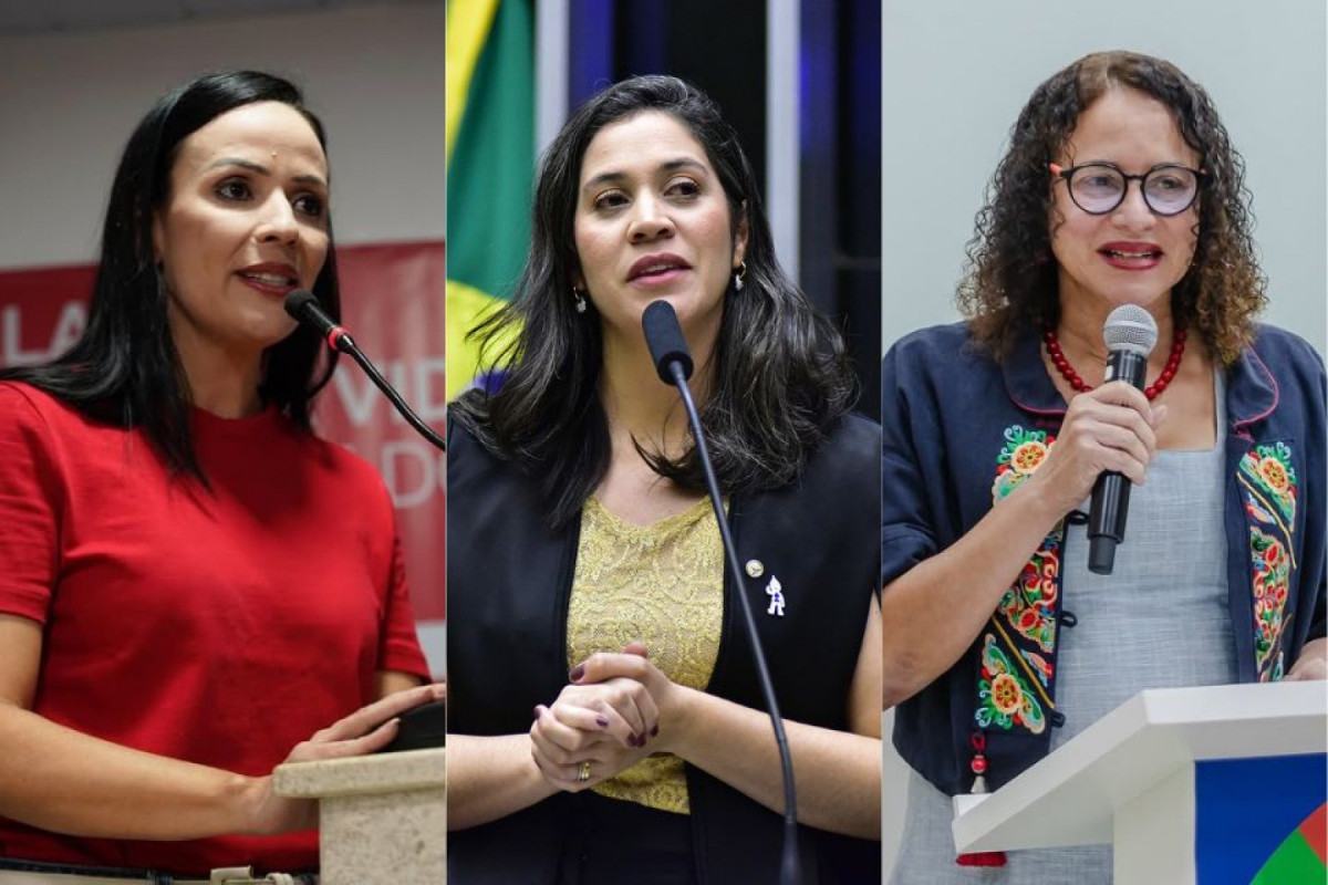 Prefeita de Serra Talhada, Márcia Conrado; deputada federal Iza Arruda; e ministra Luciana Santos estão entre os nomes ventilados para ser vice de João Campos em 2026 (Fotos: Divulgação; Zeca Ribeiro/Câmara dos Deputados; Luara Baggi/ASCOM MCTI) Prefeita de Serra Talhada, Márcia Conrado; deputada federal Iza Arruda; e ministra Luciana Santos estão entre os nomes ventilados para ser vice de João Campos em 2026/Fotos: Divulgação; Zeca Ribeiro/Câmara dos Deputados; Luara Baggi/ASCOM MCTI