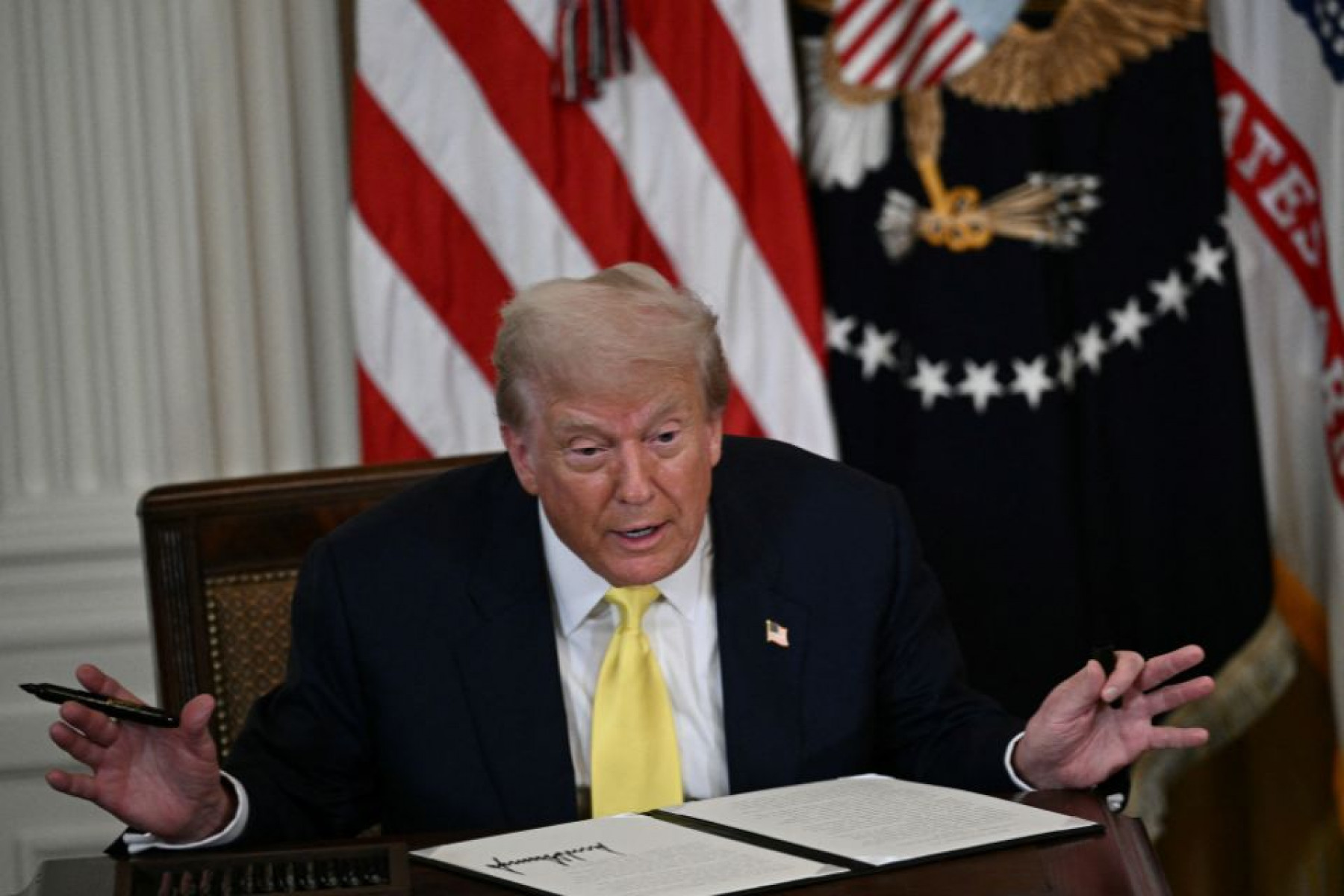Presidente dos Estados Unidos, Donald Trump/Foto:Brendan Smialowski/AFP