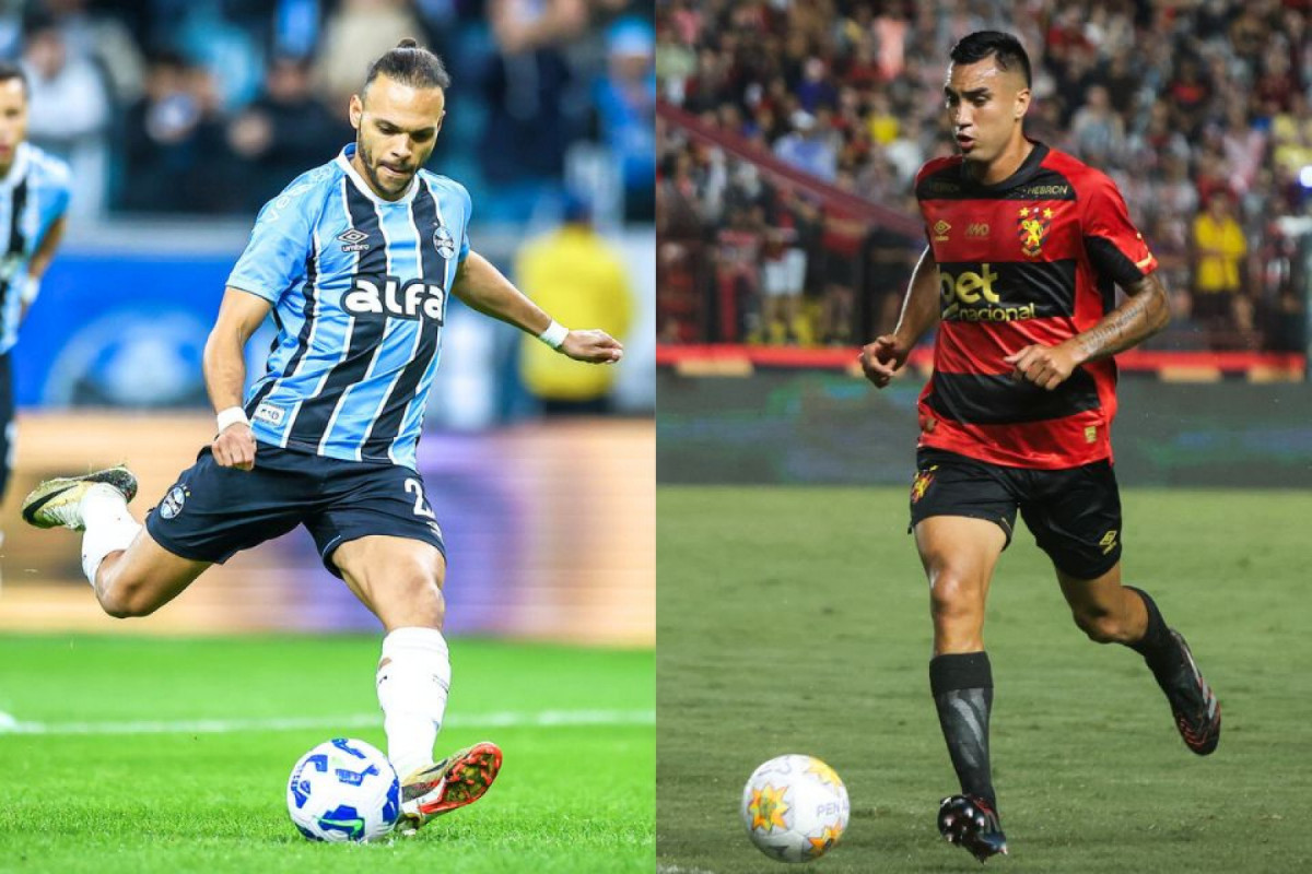 Grêmio e Sport se enfrentam pela 19ª rodada da Série A (Lucas Uebel/Grêmio FBPA e Sandy James/DP Foto) Grêmio e Sport se enfrentam pela 19ª rodada da Série A/Lucas Uebel/Grêmio FBPA e Sandy James/DP Foto
