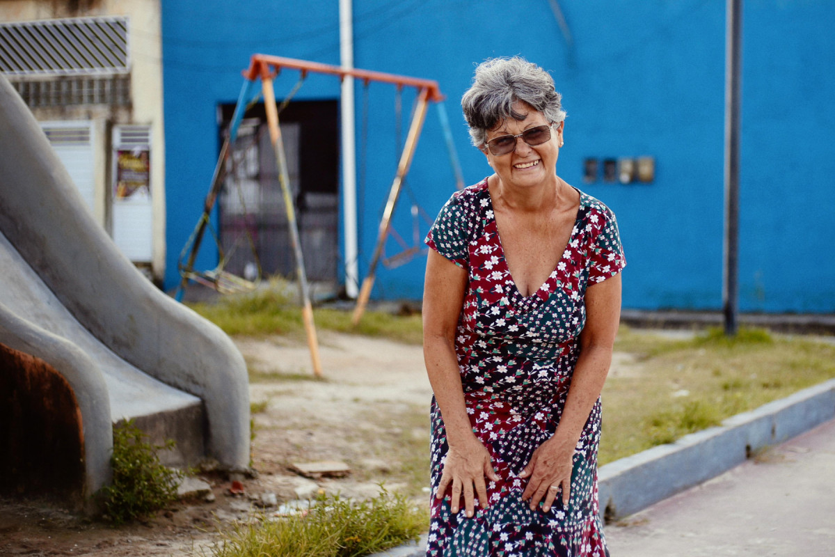  Jerusa de Santana, de 62 anos, tem orgulho do local onde vive e não pensa em mudar