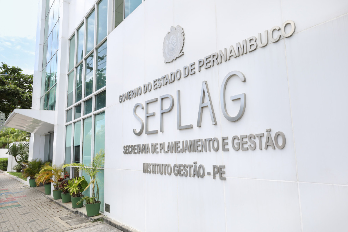 Fachada da Secretaria de Planejamento, Gestão e Desenvolvimento de Pernambuco