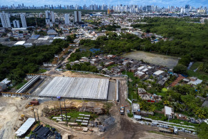 Ponte está sendo construída na Zona Sul do Recife 