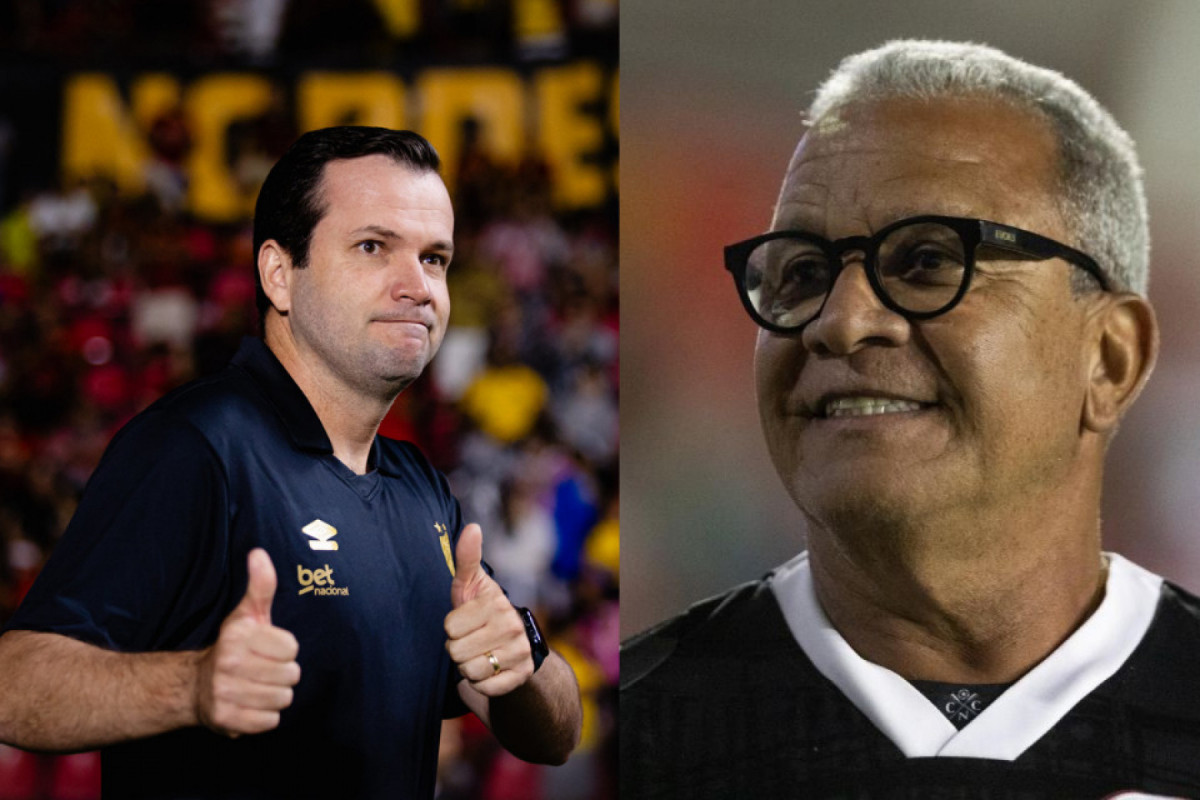 Daniel Paulista e Hélio dos Anjos, técnicos de Sport e Náutico, respectivamente/Paulo Paiva/Sport e Rafael Vieira / DP Foto