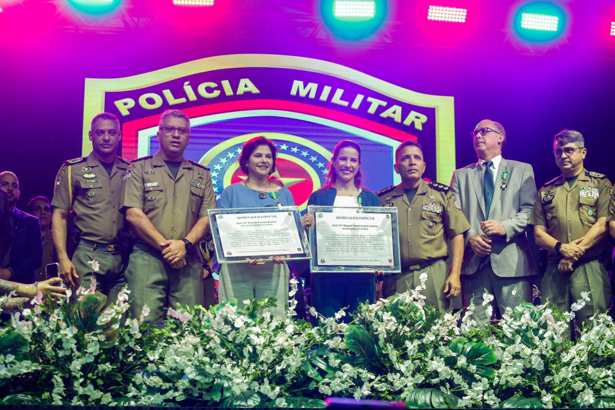 Governadora Raquel Lyra liderou cerimônia de formatura de novos agentes da PM