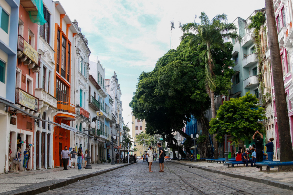 Rua do Bom Jesus, no Recife. 
