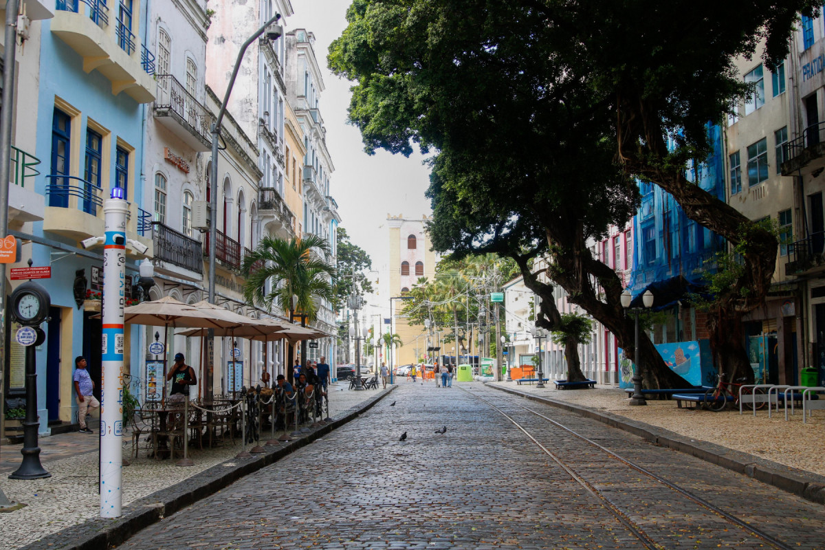Rua do Bom Jesus, no Recife. 