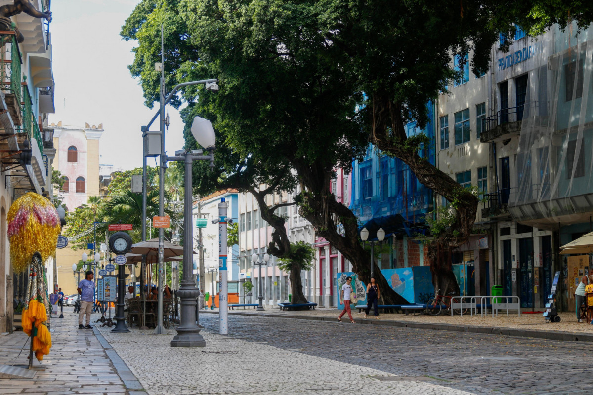 Rua do Bom Jesus, no Recife. 