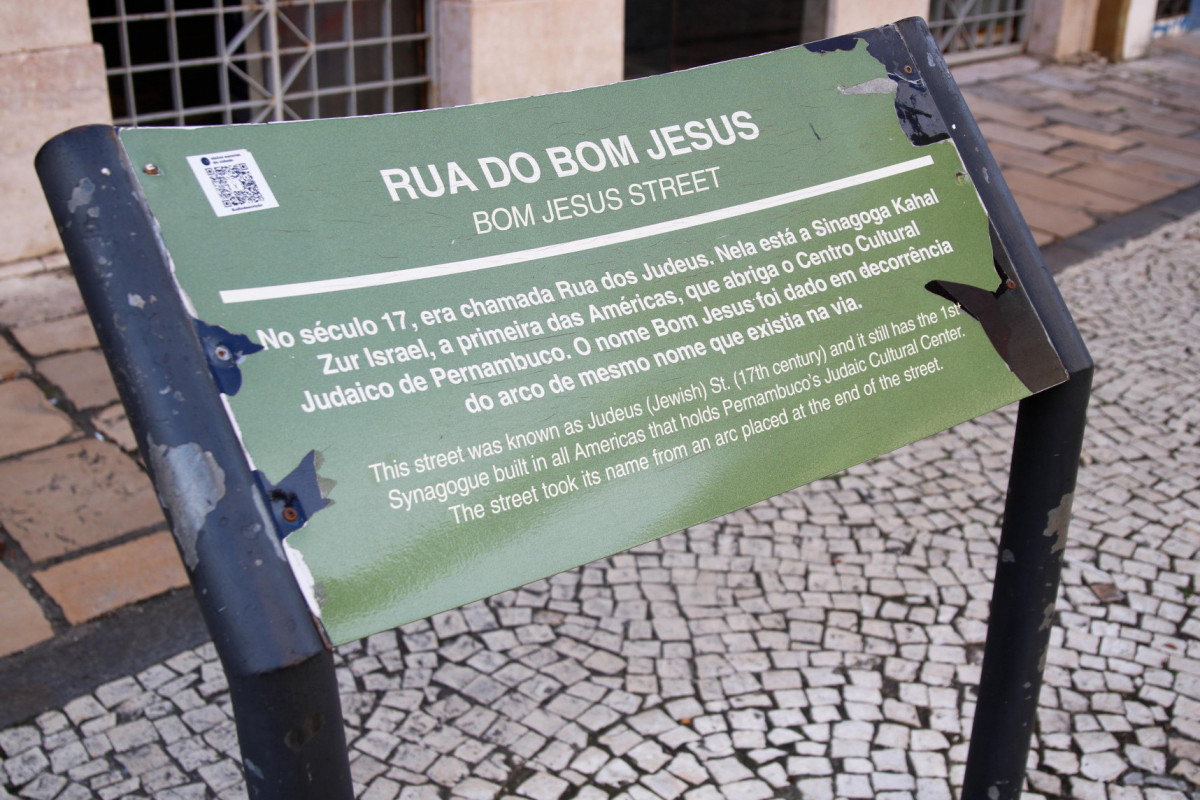 Rua do Bom Jesus, no Recife. 