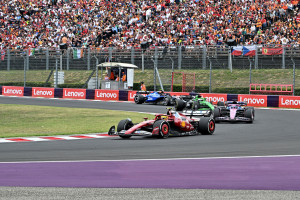 Lewis Hamilton, piloto da Ferrari, durante o GP da Húngria 