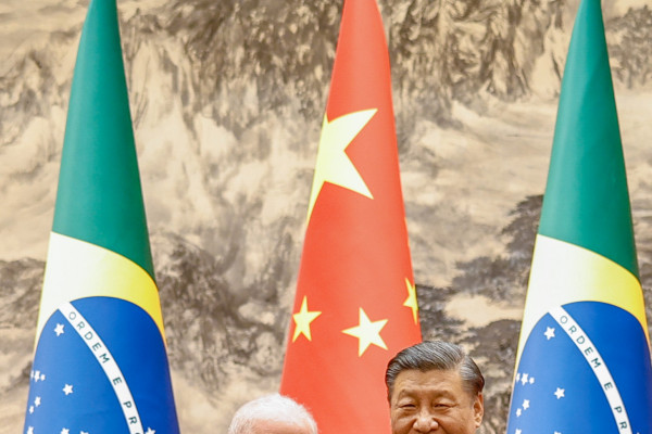 14.04.2023 - Presidente da Rep..blica, Luiz In..cio Lula da Silva, e presidente da Rep..blica Popular da China, Xi Jinping, durante Cerim..nia de Assinatura de Atos..Grande Pal..cio do Povo - Pequim - China...Foto: Ricardo Stuckert/PR