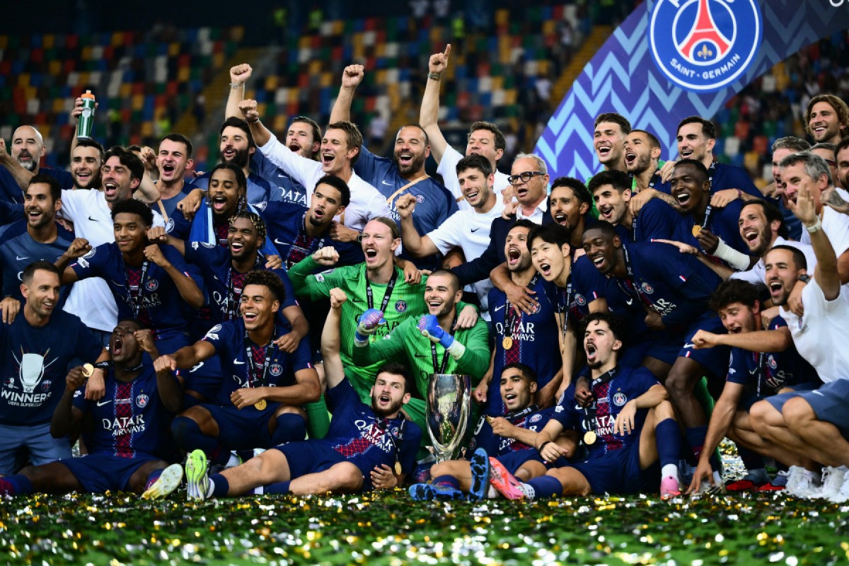 Paris Saint-Germain conquistou a Supercopa da UEFA (Marco BERTORELLO / AFP) Paris Saint-Germain conquistou a Supercopa da UEFA/Marco BERTORELLO / AFP