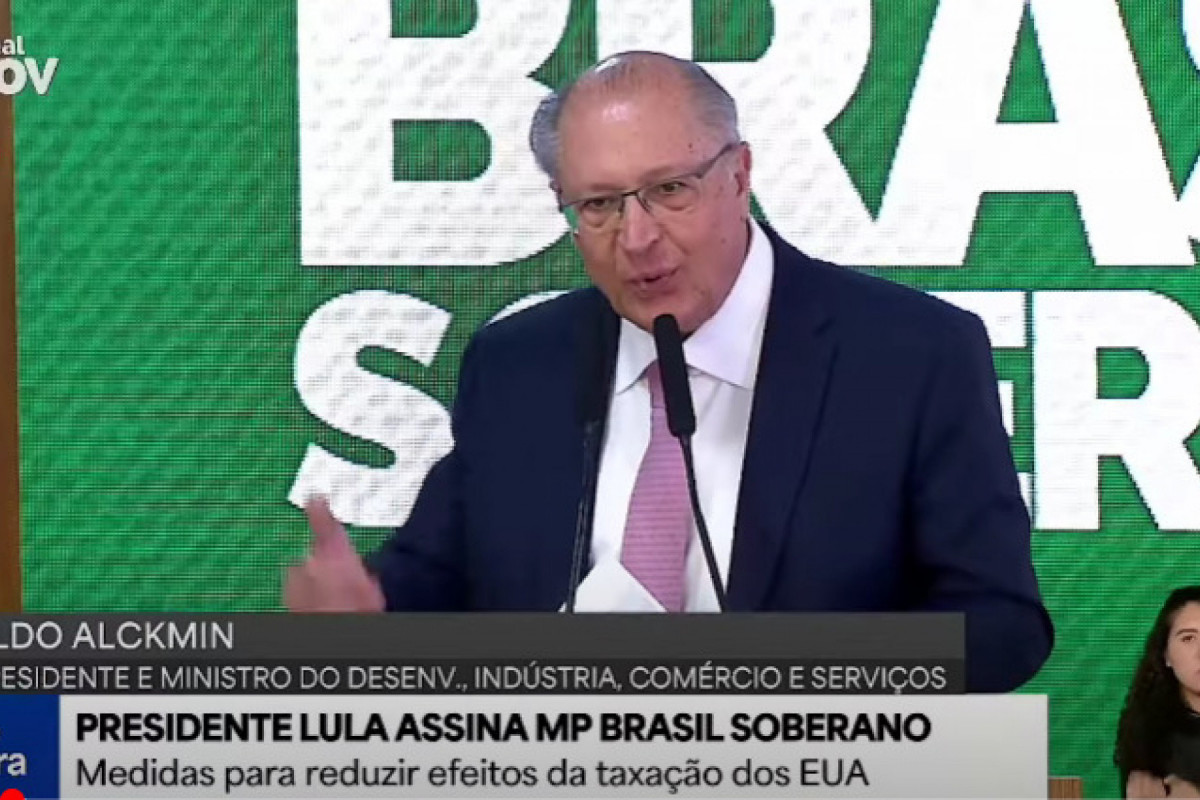 Vice-presidente Geraldo Alckmin (Reprodução de vídeo) Vice-presidente Geraldo Alckmin/Reprodução de vídeo