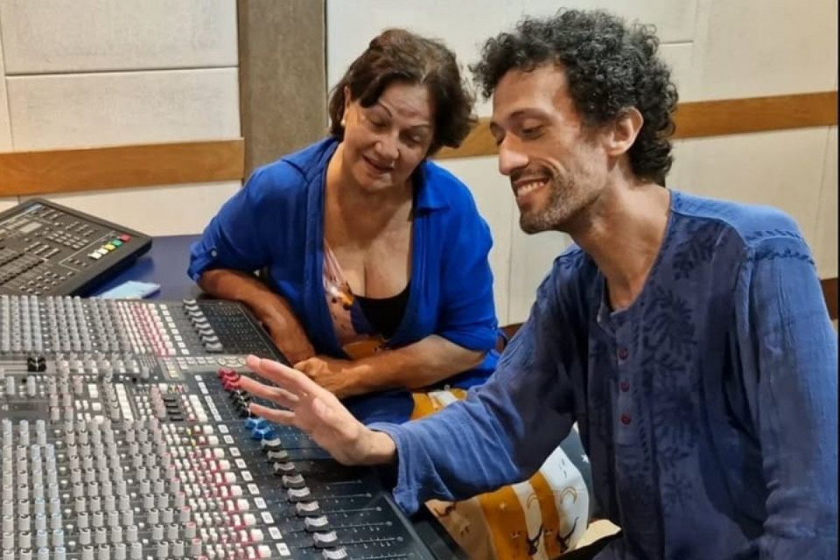 Haidée e Lucas durante as gravações/Reprodução/Redes Sociais