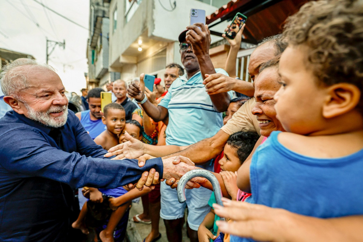 Presidente Lula é recepcionado por moradores de Brasília Teimosa/Foto: Ricardo Stuckert/PR