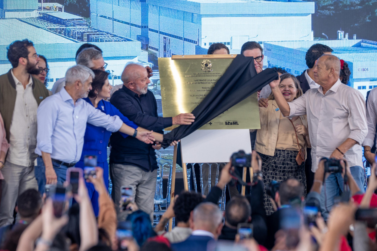 Lula na inauguração de fábrica da Hemobras em Goiana