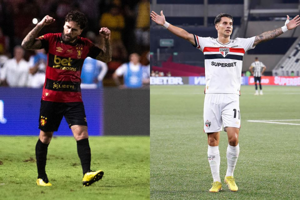 Sport e São Paulo se enfrentam pela 20ª rodada da Série A
/Rafael Vieira/DP Foto e Rubens Chiri/São Paulo FC