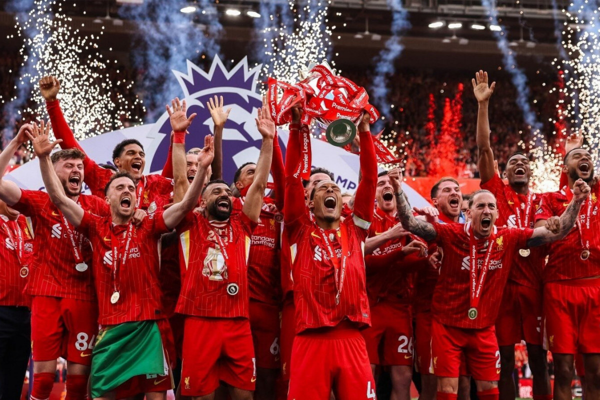 O Liverpool foi campeão da Premier League na temporada 24/25/Divulgação/ Liverpool