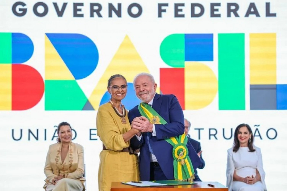 Luiz Inácio Lula da Silva (PT)  e a ministra Marina Silva/Foto: Ricardo Stuckert/PR
