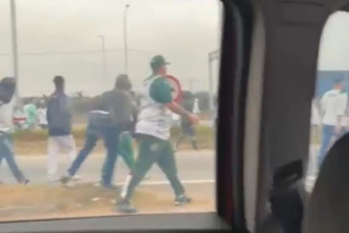 Organizadas entram em confronto em São Paulo/Reprodução/X