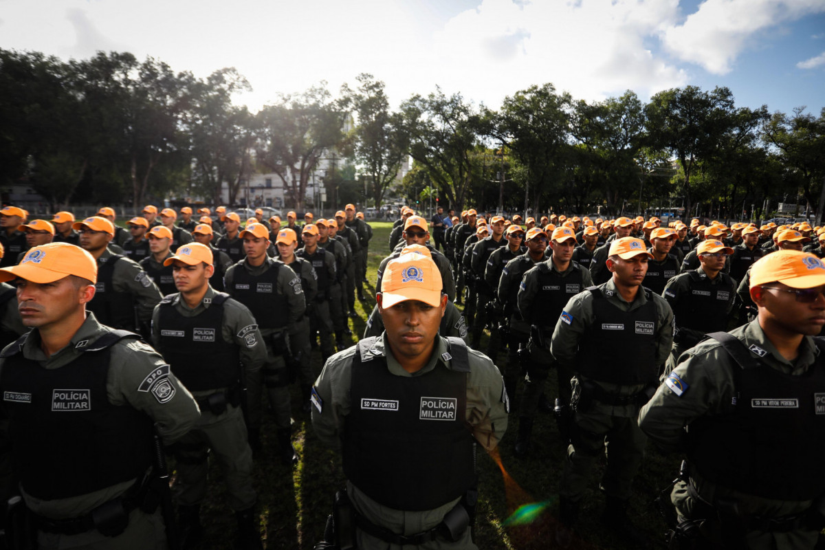 PMs participaram de solenidade no Quartel do Derby, no Recife /Governo de Pernambuco 