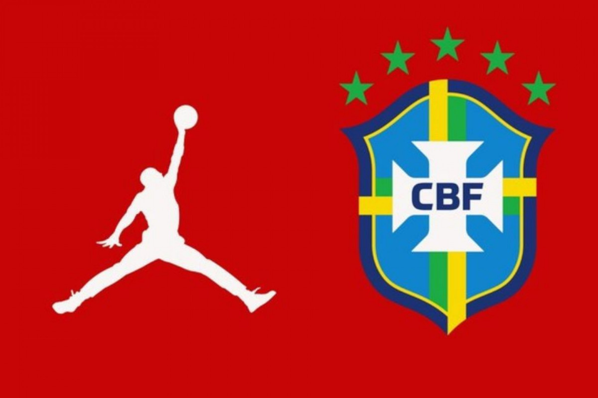 Camisa vermelha da Seleção Brasileira seria em parceria com a Jordan Brand, da Nike/Divulgação / Footy Headlines