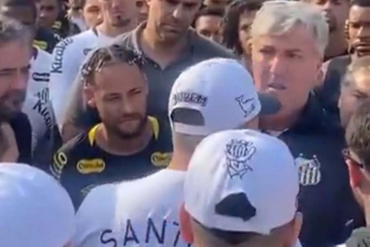 Invasão da Torcida Organizada do Santos no CT Rei Pelé /Reprodução/Redes Sociais/De Olho no Peixe