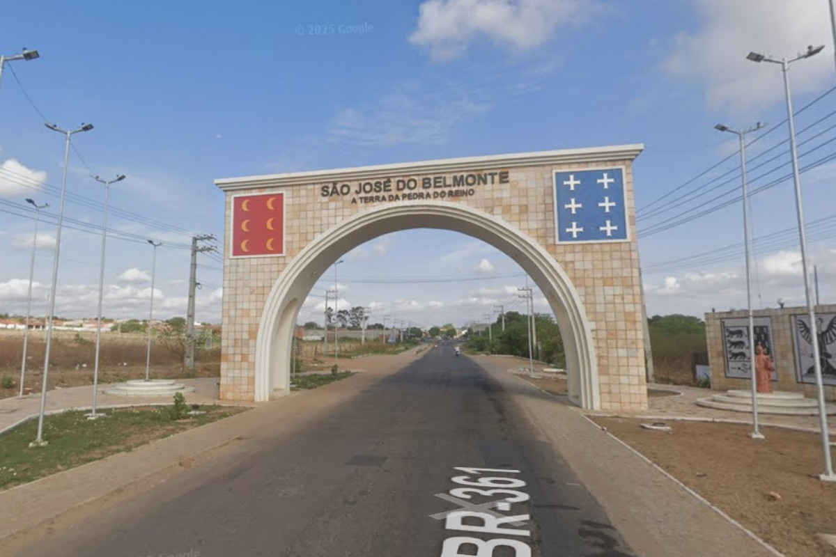 Entrada da cidade de São José do Belmonte, no Sertão./Foto: Reprodução/Google Street View