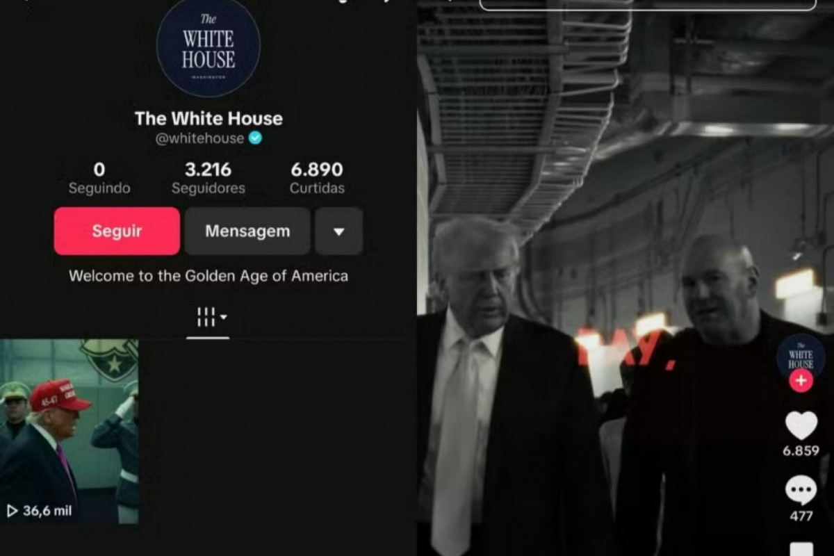 Perfil da Casa Branca no TikTok/Reprodução 