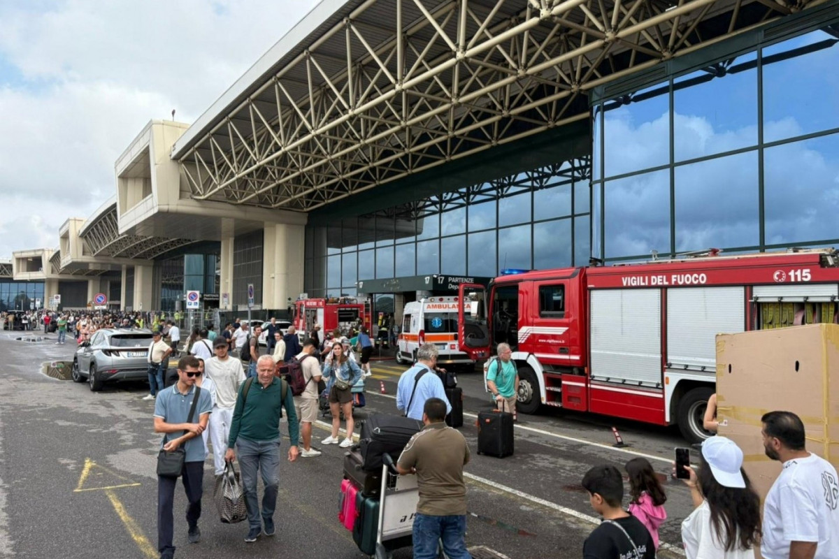 Incêndio ocorreu no Terminal 1 do Aeroporto de Milano Malpensa, em Milão/Reprodução/Redes sociais  