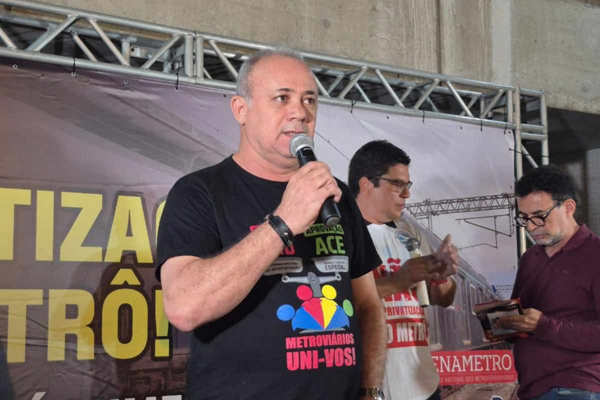 Assembleia dos metroviários contra privatização do metrô