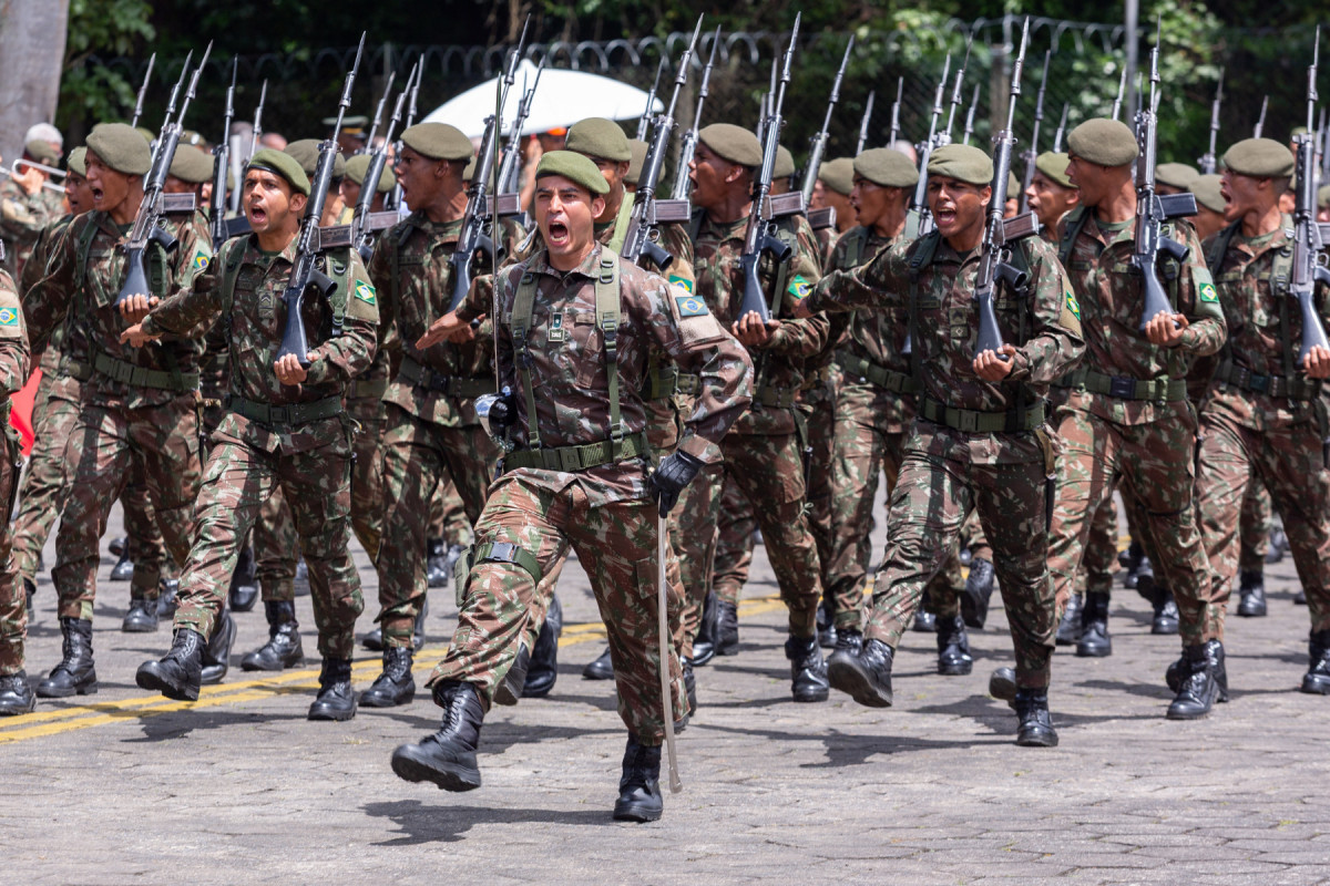 Recife, PE, 22/08/2025 - DIA DO SOLDADO - Imagens da celebração do dia do soldado, no Comando Militar do Nordeste (CMNE). (Rafael Vieira) Recife, PE, 22/08/2025 - DIA DO SOLDADO - Imagens da celebração do dia do soldado, no Comando Militar do Nordeste (CMNE)./Rafael Vieira