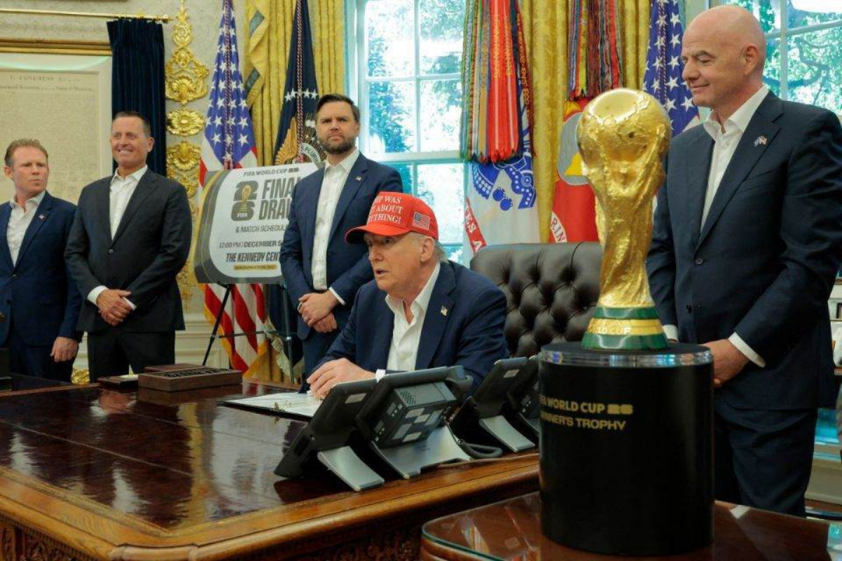 Presidente dos EUA, Donald Trump, e presidente da Fifa, Gianni Infantino (AFP) Presidente dos EUA, Donald Trump, e presidente da Fifa, Gianni Infantino/AFP