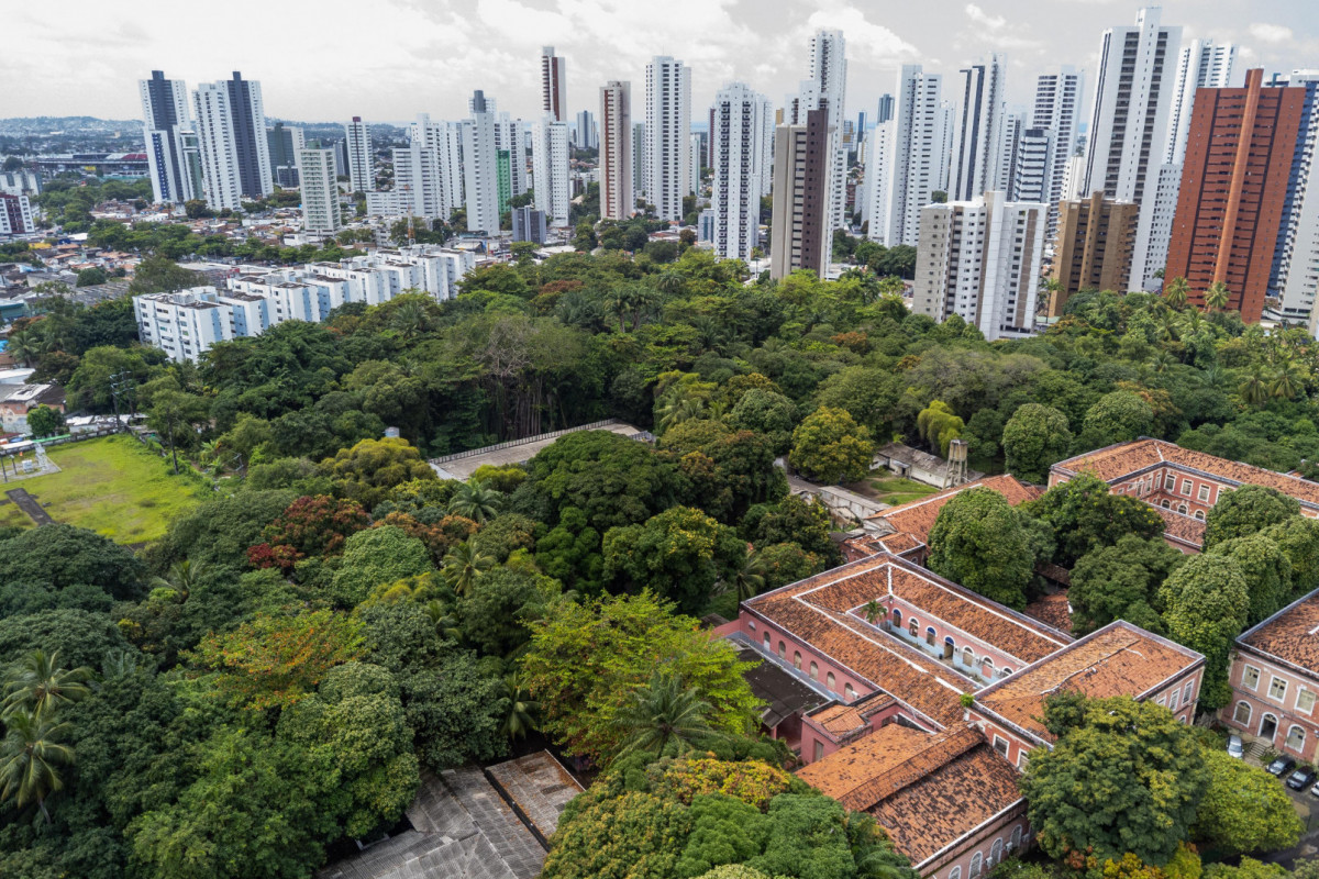 Imagens aéreas mostram constraste entre 