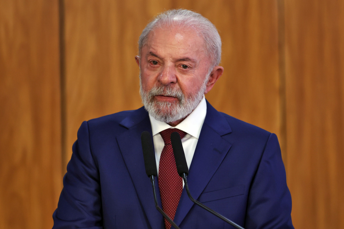 Presidente da República, Luiz Inácio Lula da Silva, durante reunião ampliada com o Presidente da República Federal da Nigéria, Bola Tinubu, no Palácio do Planalto. (José Cruz/Agência Brasil) Presidente da República, Luiz Inácio Lula da Silva, durante reunião ampliada com o Presidente da República Federal da Nigéria, Bola Tinubu, no Palácio do Planalto./José Cruz/Agência Brasil