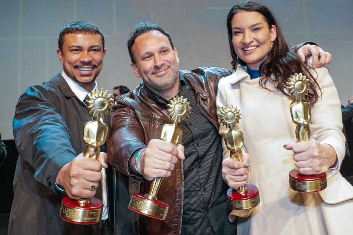 Longa mato-grossense se tornou o primeiro do estado a ganhar qualquer troféu em Gramado (Foto: Cleiton Thiele) Longa mato-grossense se tornou o primeiro do estado a ganhar qualquer troféu em Gramado/Foto: Cleiton Thiele