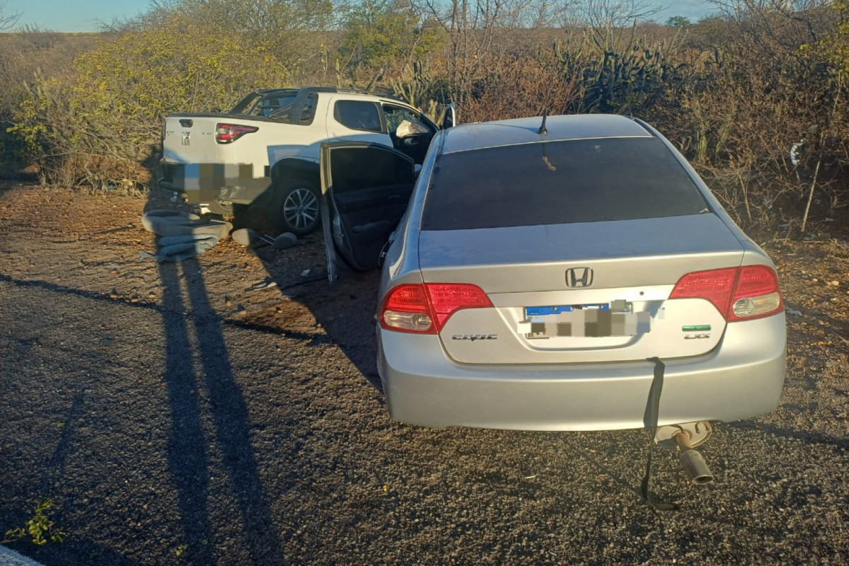 Acidente aconteceu na BR-428, no Sertão (Foto: PRF)