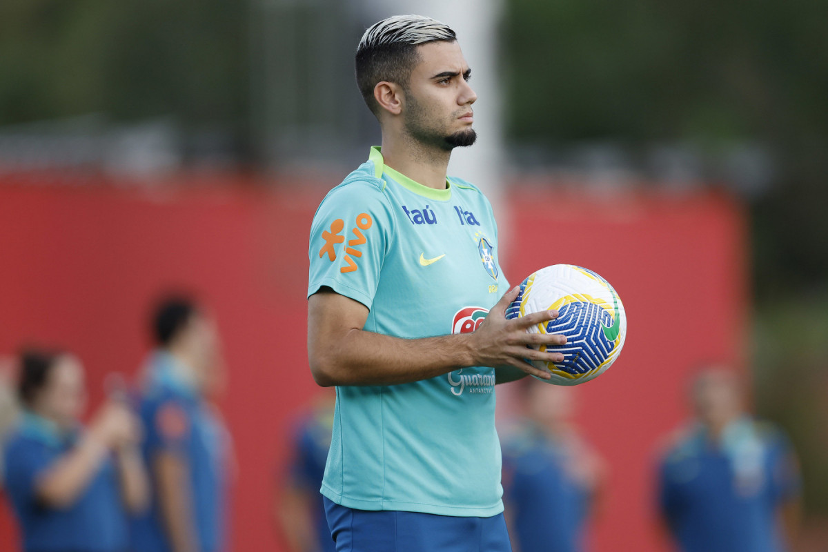 Andreas Pereira pela Seleção Brasileira (RAFAEL RIBEIRO/CBF) Andreas Pereira pela Seleção Brasileira/RAFAEL RIBEIRO/CBF