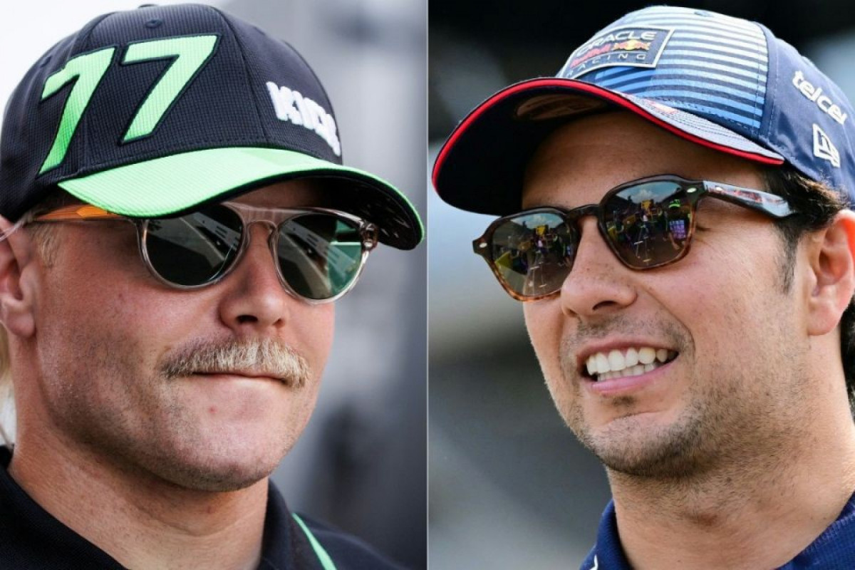 Valtteri Bottas e Sérgio Pérez, pilotos da Fórmula 1 (SIMON WOHLFAHRT, ANDREJ ISAKOVIC / AFP) Valtteri Bottas e Sérgio Pérez, pilotos da Fórmula 1/SIMON WOHLFAHRT, ANDREJ ISAKOVIC / AFP